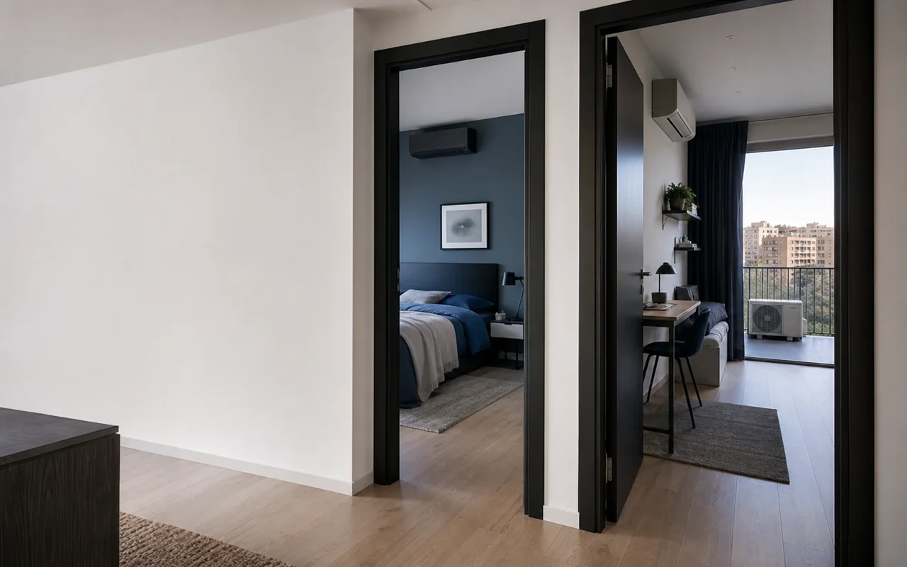 Sistema multisplit con unidades interiores y unidad exterior para una vivienda de Madrid